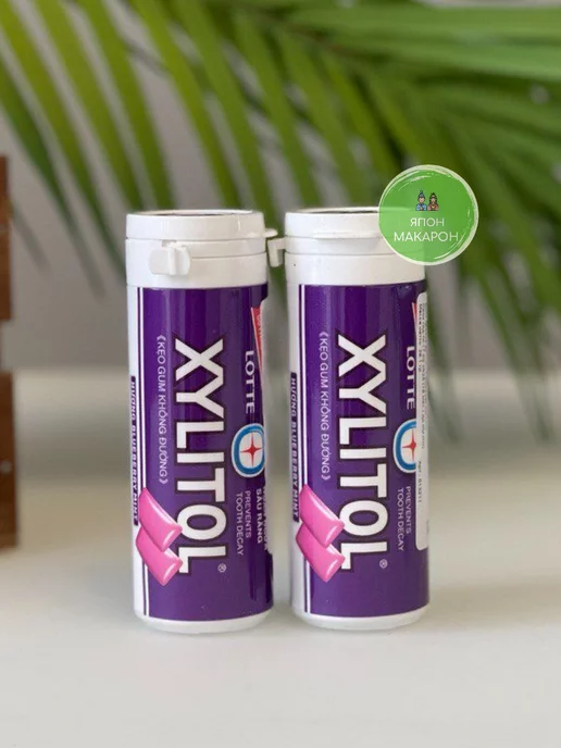 Lotte Жевательная резинка без сахара Xylitol Черника 29гр, 29 г, фото 5