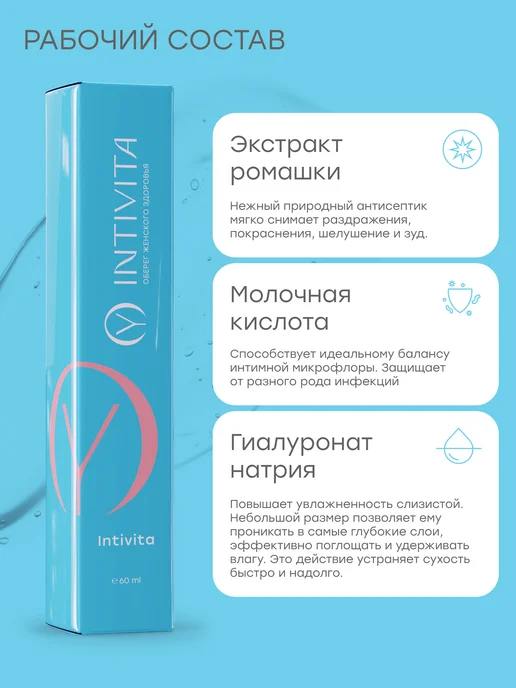 Intivita Увлажняющая интимная гель смазка для женщин, вариант, фото 3