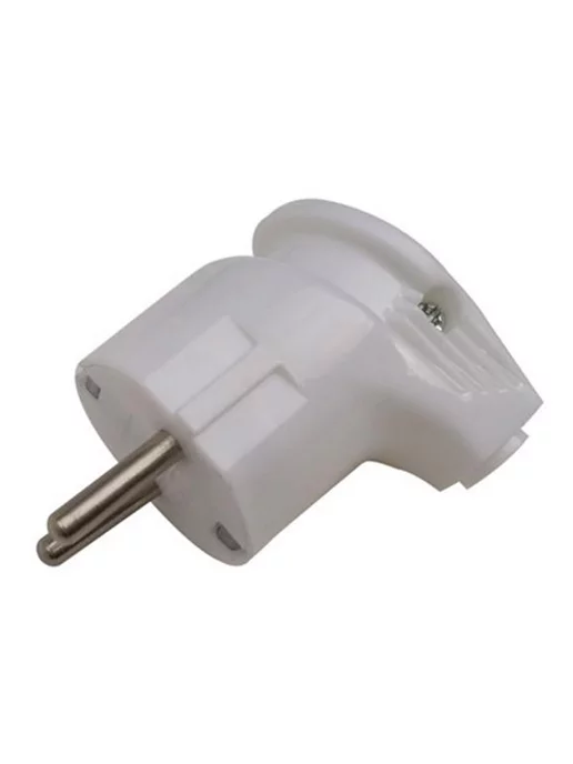 General Lighting Systems Вилка разборная угловая с заземлением 16А белая IP20 6шт, 6 шт, фото 2