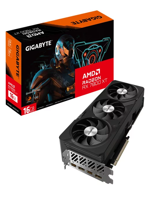 Gigabyte Видеокарта RX7800XT GAMING OC 16GB (GV-R78XTGAMING OC-16GD)