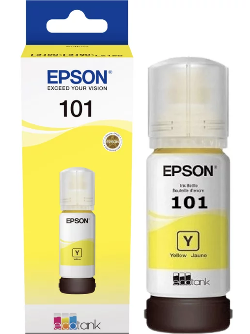 Epson 101 Yellow оригинальные Чернила C13T03V44A, 6000 страниц, черный, фото 3