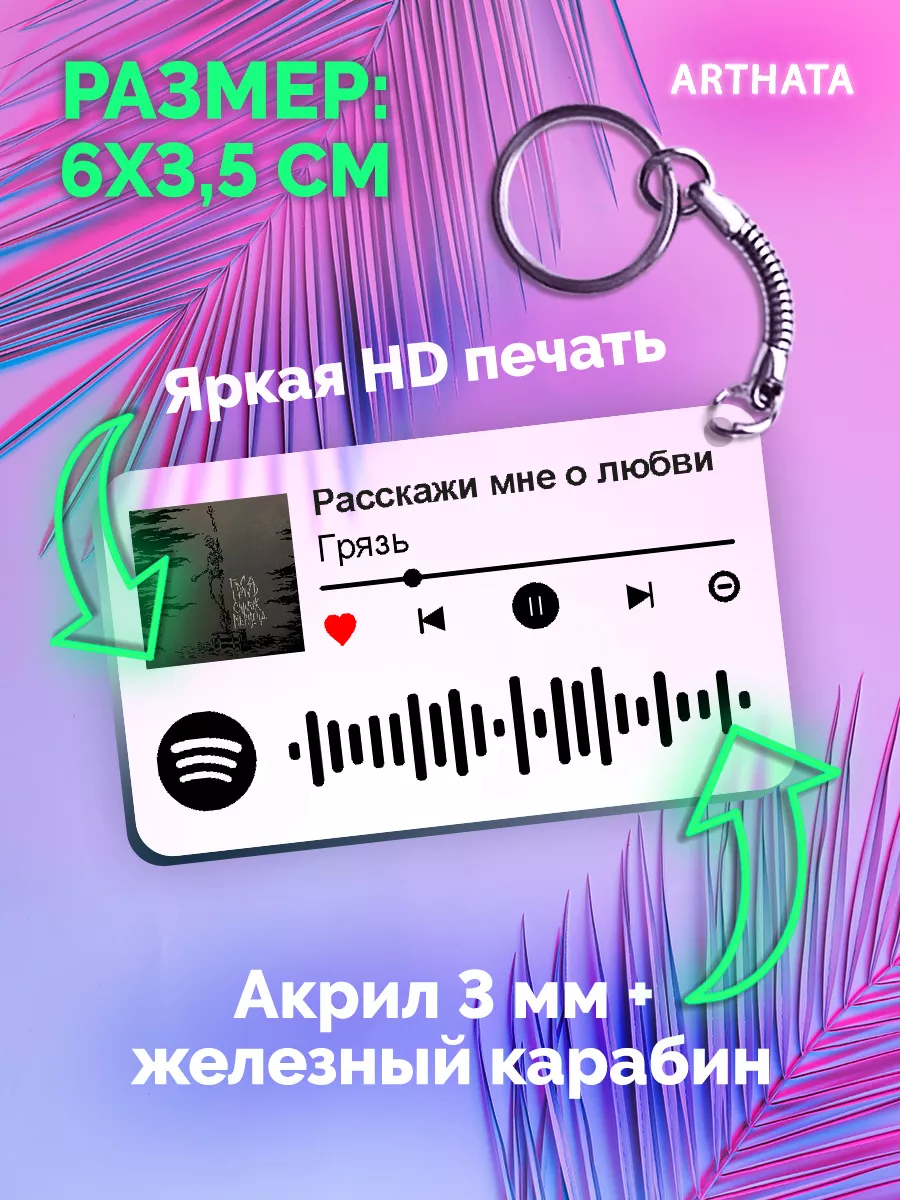 Спотифай Брелок Грязь - Расскажи мне о любви Arthata-spotify постер  Спотифай постер 178811302 купить за 267 ₽ в интернет-магазине Wildberries