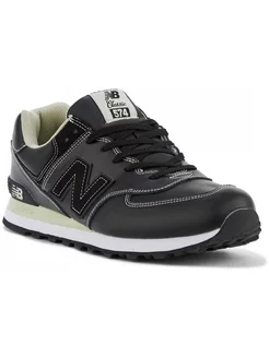 Кроссовки NB 574 Черные Кожа New balance 178814162 купить за 4 227 ₽ в интернет-магазине Wildberries