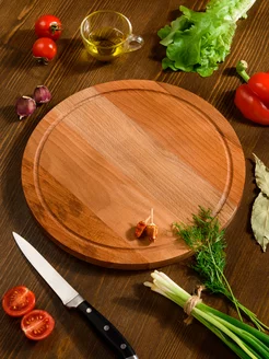 Разделочная доска WOOD & FOOD, деревянная, Ø 24см KETT-UP 178836945 купить за 587 ₽ в интернет-магазине Wildberries