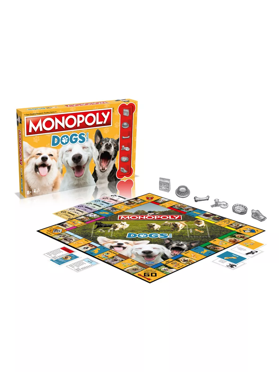 Dogs Собаки Monopoly на английском языке Winning Moves 178842476 купить за  4 220 ₽ в интернет-магазине Wildberries