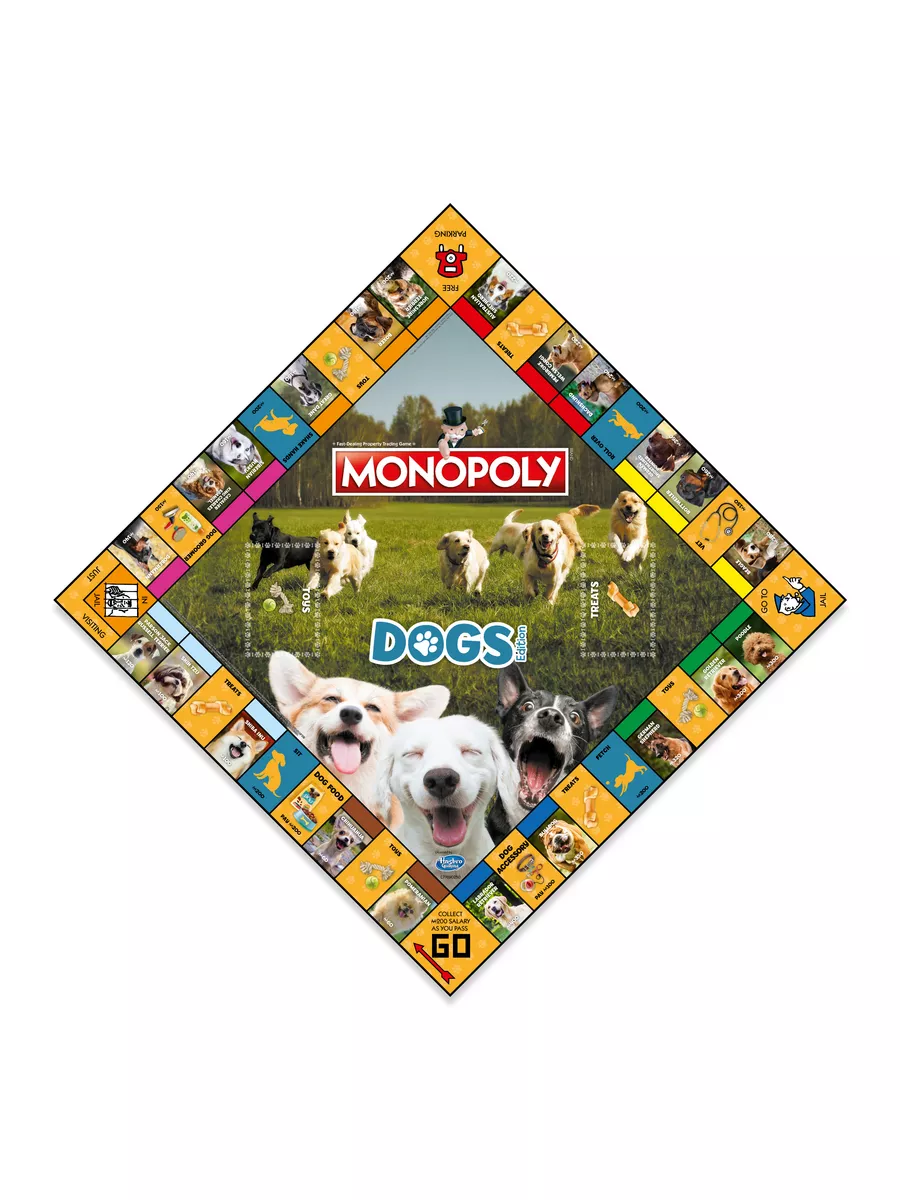 Dogs Собаки Monopoly на английском языке Winning Moves 178842476 купить в  интернет-магазине Wildberries