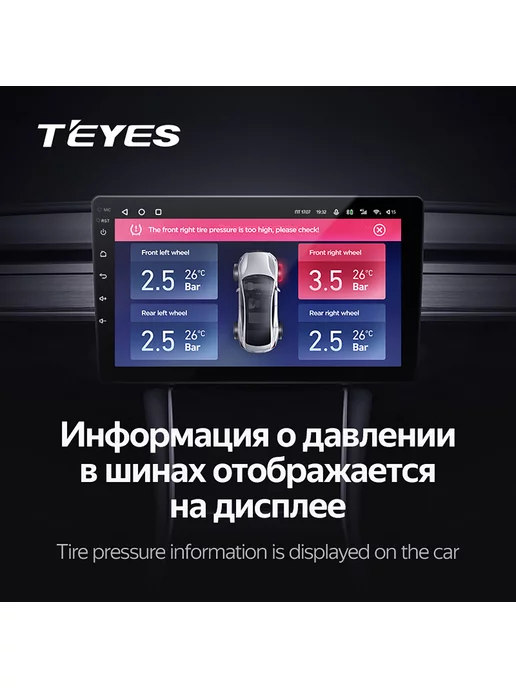 teyes TPMS Система контроля давления в шинах, вариант, фото 4