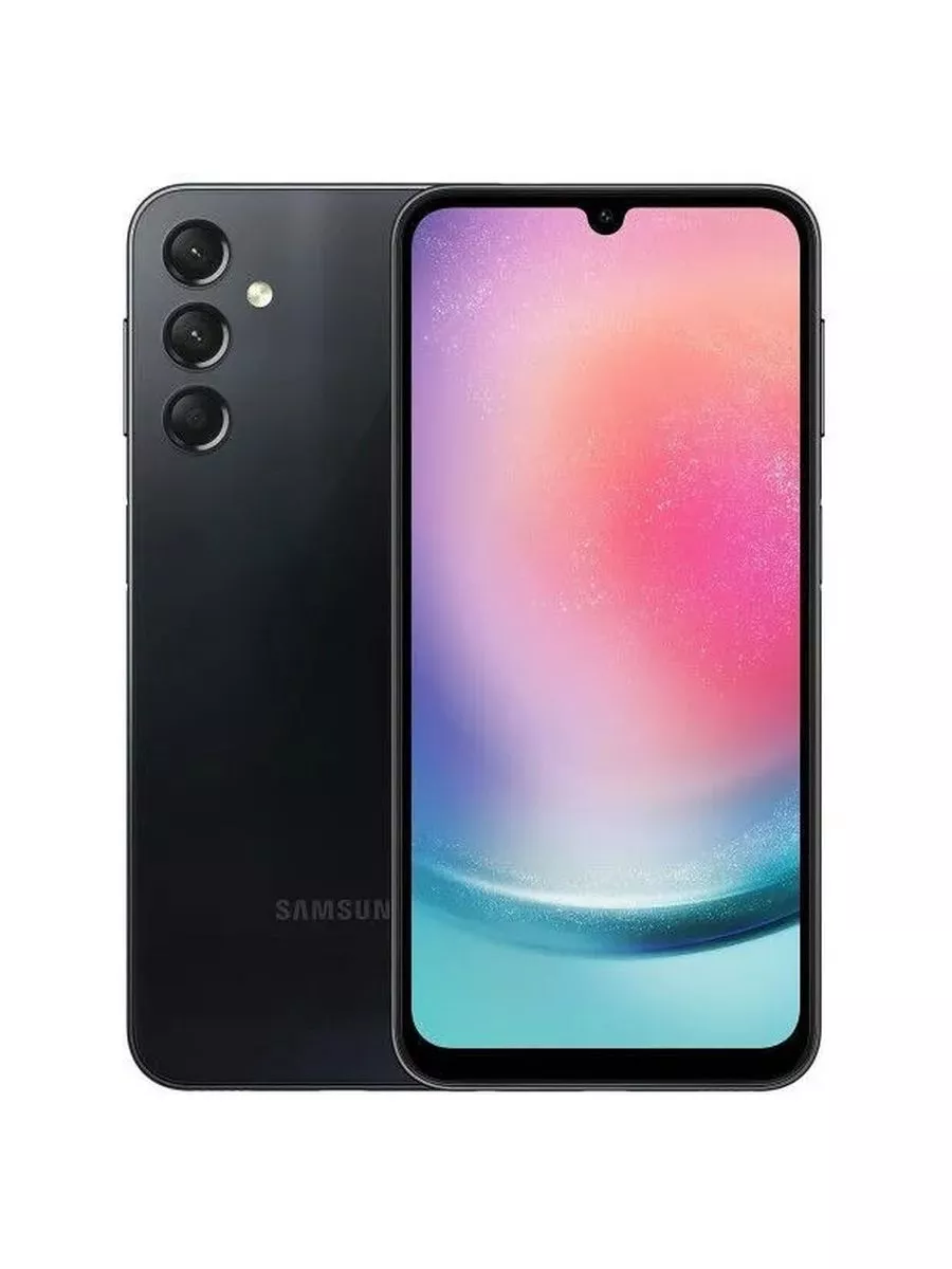 Смартфон Samsung Galaxy A24 4/128Gb Черный Samsung 178853097 купить за 16  090 ₽ в интернет-магазине Wildberries