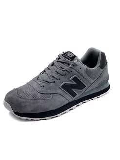Кроссовки NB 574 Серые замша New balance 178854975 купить за 4 275 ₽ в интернет-магазине Wildberries