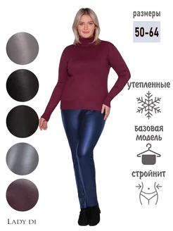 Брюки кожаные Lady Di 178866646 купить за 1 525 ₽ в интернет-магазине Wildberries