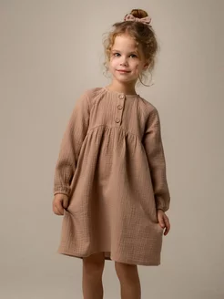 Платье для девочки муслиновое в садик Country Stories 178935272 купить за 1 462 ₽ в интернет-магазине Wildberries