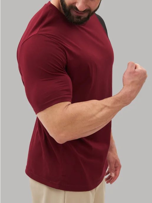 Bloke Big Футболка без рисунка 100% хлопок, черный, фото 7