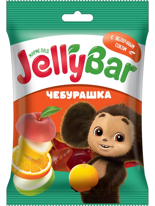 Конфитрейд Мармелад Чебурашка Jelly Bar, 15 шт по 65 г, 15 шт, 65 г, фото 2