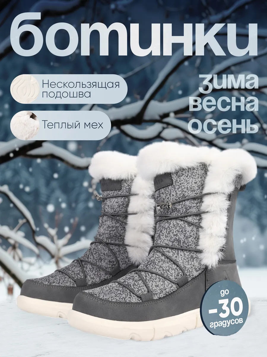Ботинки высокие зимние...