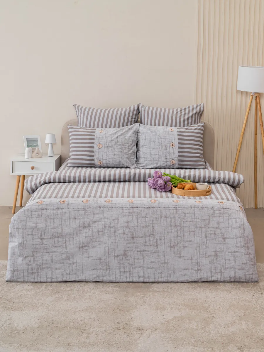 Постельное белье 2 спальное с европростыней, лен