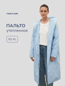 Стеганое пальто с утеплителем Finn Flare 179008181 купить за 5 213 ₽ в интернет-магазине Wildberries