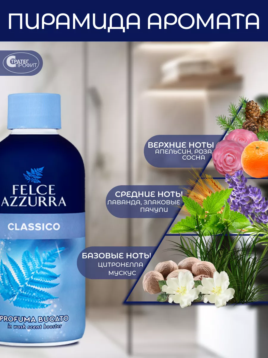 Felce Azzurra Laundry Perfume Booster Pure Freshness 220 ml