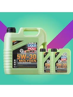 9089 Синтетическое моторное масло Molygen 5W-30 4л + 2л Liqui Moly 179051946 купить за 6 012 ₽ в интернет-магазине Wildberries