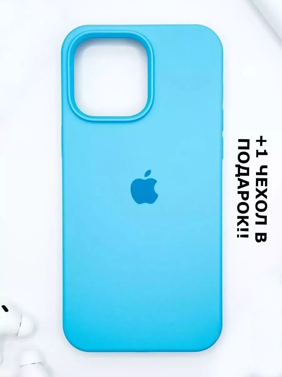 Чехол Silicone Case на iPhone 12 Pro Max ярко-голубой RedPhone 179083596  купить в интернет-магазине Wildberries