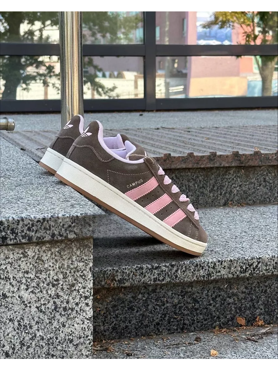 Adidas campus outlet gray pink