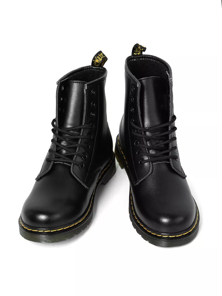 Ботинки осенние кожаные натуральная кожа без молнии Dr.Martens 179094962  купить за 3 418 ₽ в интернет-магазине Wildberries