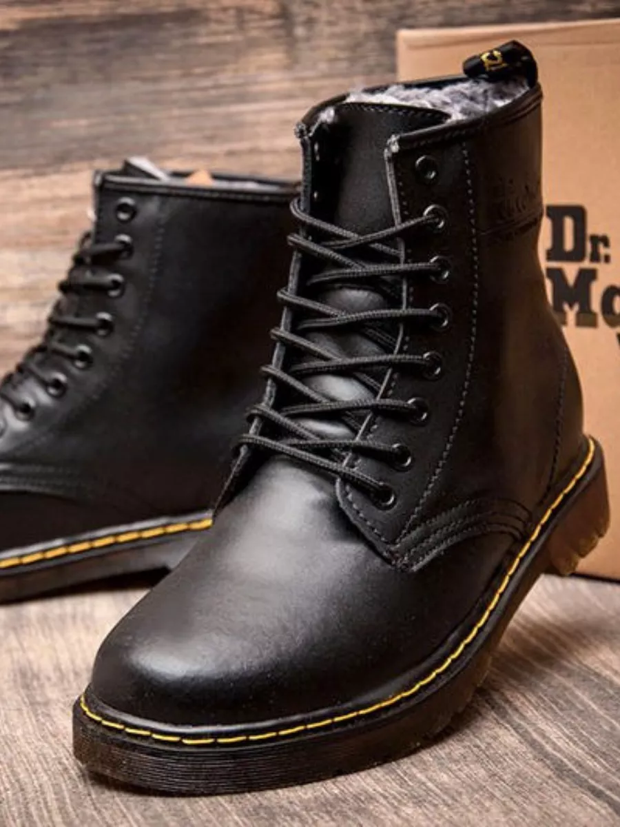 Ботинки осенние кожаные натуральная кожа без молнии Dr.Martens 179094962  купить за 4 565 ₽ в интернет-магазине Wildberries