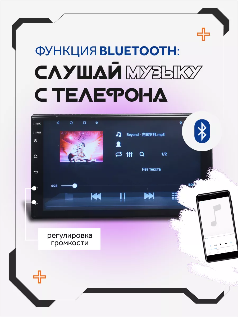 Магнитола для автомобиля Автомагнитола Андроид 2din в машину AkulaPlay  179111576 купить за 4 200 ₽ в интернет-магазине Wildberries