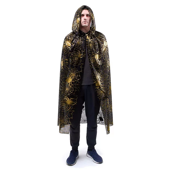 Карнавальный плащ с капюшоном длина 120см