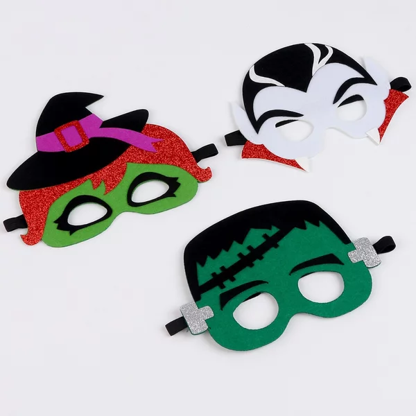 Карнавальный набор масок для детей Страшная вечеринка 3 шт
