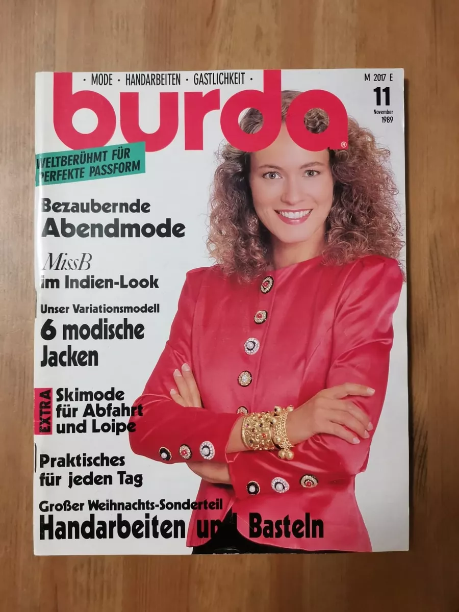 Журнал Бурда 11/1989 на немецком языке (букинистика) Burda 179247436 купить  за 2 225 ₽ в интернет-магазине Wildberries