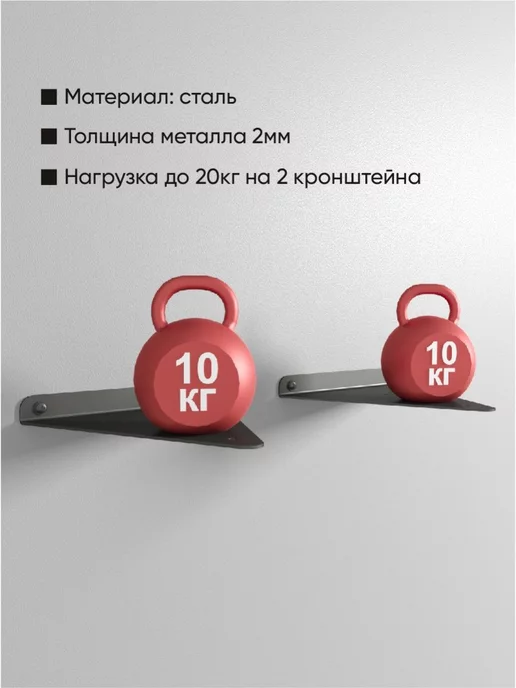 Armis Кронштейн для невидимой парящей полки скрытый 17 см, черный, фото 5