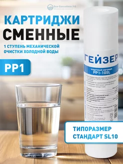 Сменный картридж PP1-10SL, 1 мкм, стандарт 10SL ГЕЙЗЕР 179377714 купить за 148 ₽ в интернет-магазине Wildberries