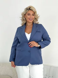 Пиджак классический Dushkina_Plus_Size 179380315 купить за 4 059 ₽ в интернет-магазине Wildberries