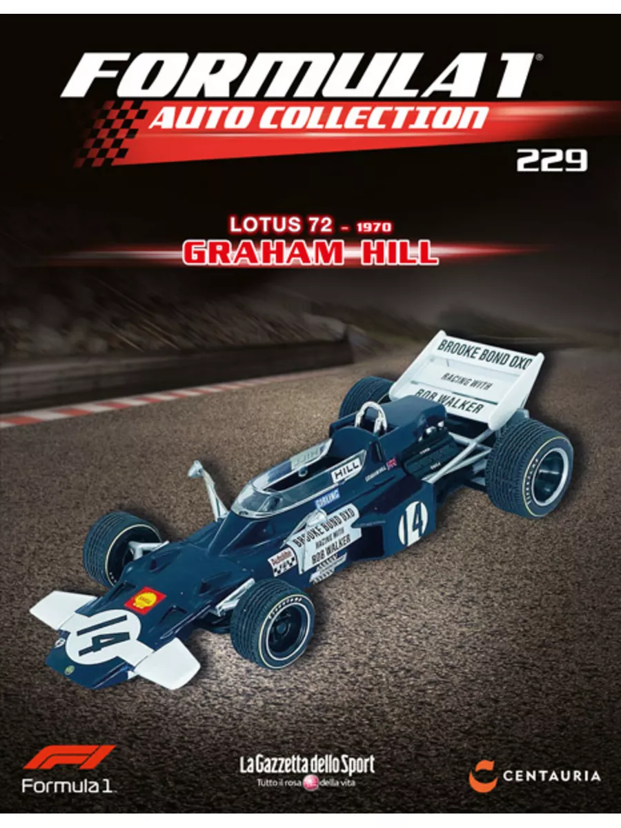 Масштабная модель FORMULA 1- 1:43 LOTUS 72 - 1970 Centauria 179401678  купить за 2 905 ₽ в интернет-магазине Wildberries