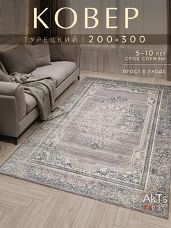 Ковер 200х300 комнатный напольный с ворсом AkTs 179516996 купить за 8 109 ₽ в интернет-магазине Wildberries