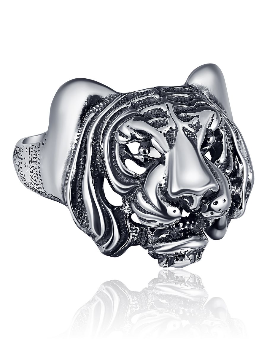 Печатка 95010168 серебро тигр