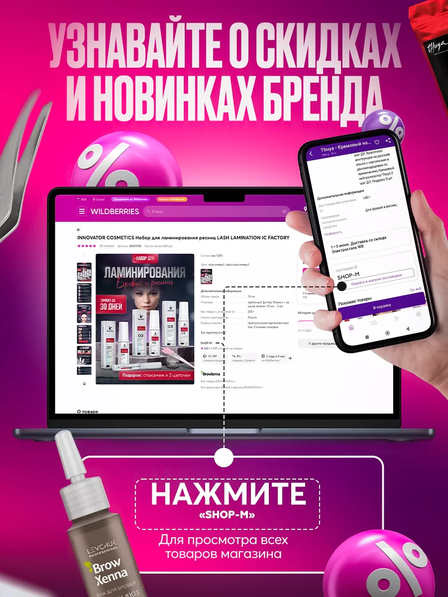 Набор для ламинирования ресниц и бровей Sexy Lamination 5 мл INNOVATOR  COSMETICS 179603272 купить за 2 267 ₽ в интернет-магазине Wildberries