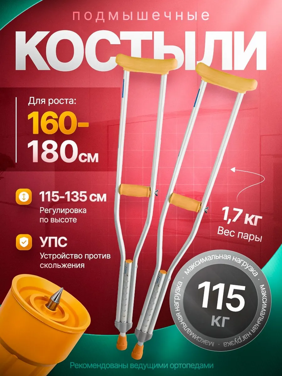 Костыли подмышечные...