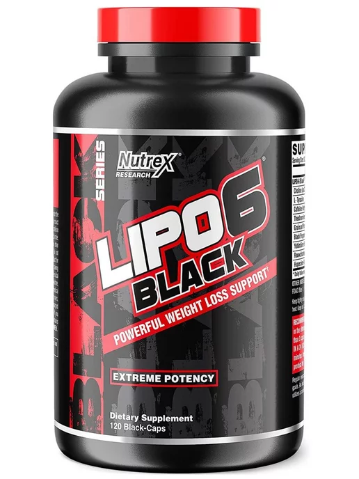 NUTREX Жиросжигатель Lipo-6 Black (USA Version)