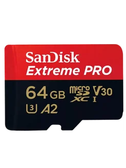 Карта памяти Extreme Pro 64 Гб microSDXC Sandisk 179718218 купить за 1 062 ₽ в интернет-магазине Wildberries