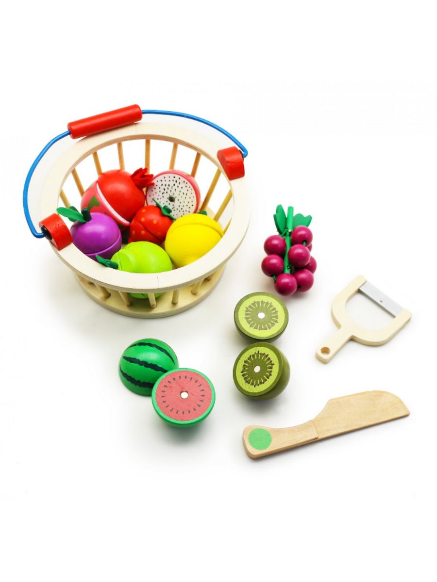 Фруктовая магнит. Набор фруктов. Набор фрукты и овощи в корзине. Развивающие игрушки из дерева. Набор "фрукты".