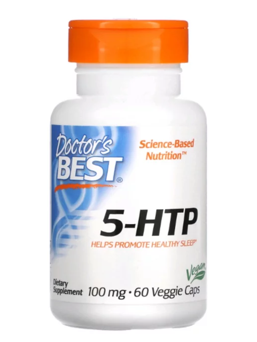 Doctor's Best 5- HTP, 5-гидрокситриптофан, 100мг, 60 капсул