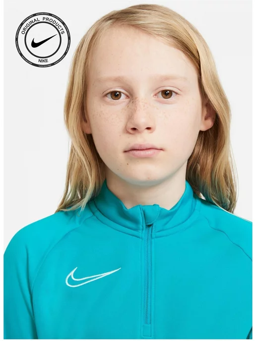 Nike Джемпер Sweatshirt child Dri-FIT Academy, голубой, фото 2
