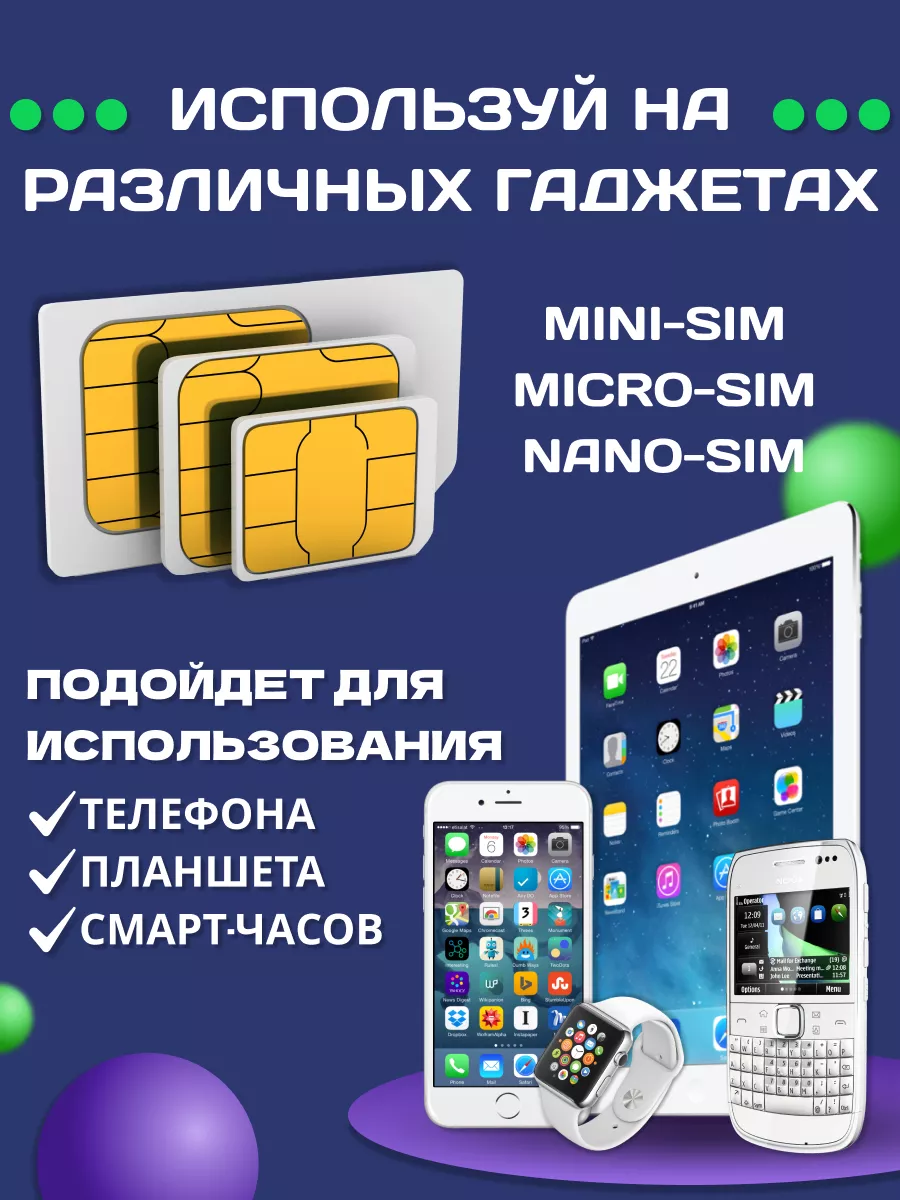 ALL SIM Сим карта для звонков и интернета