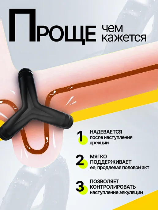 TopDiL Эрекционное кольцо на член 18+, черный, фото 2