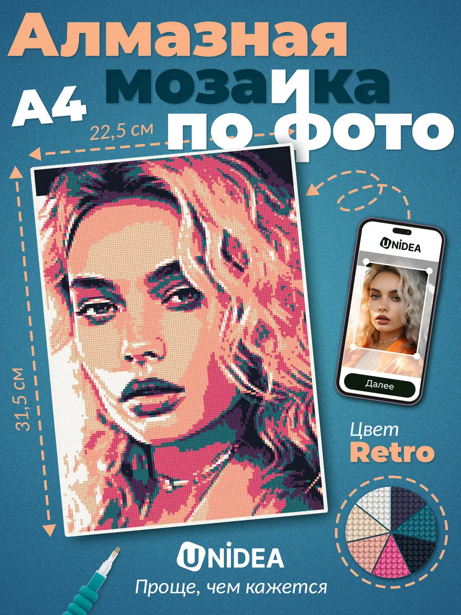 Юнидея Алмазная мозаика по...
