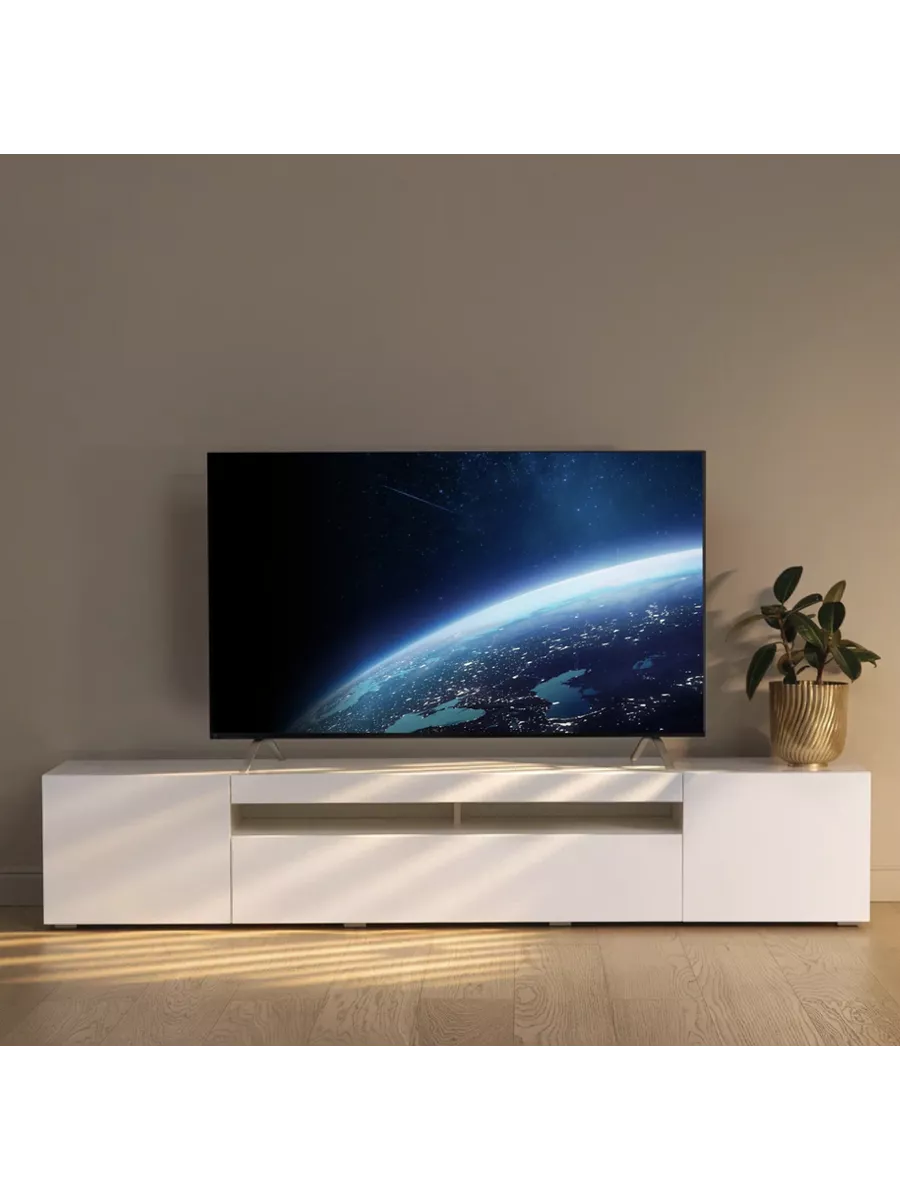 Умный телевизор Smart TV с Алисой черный 55