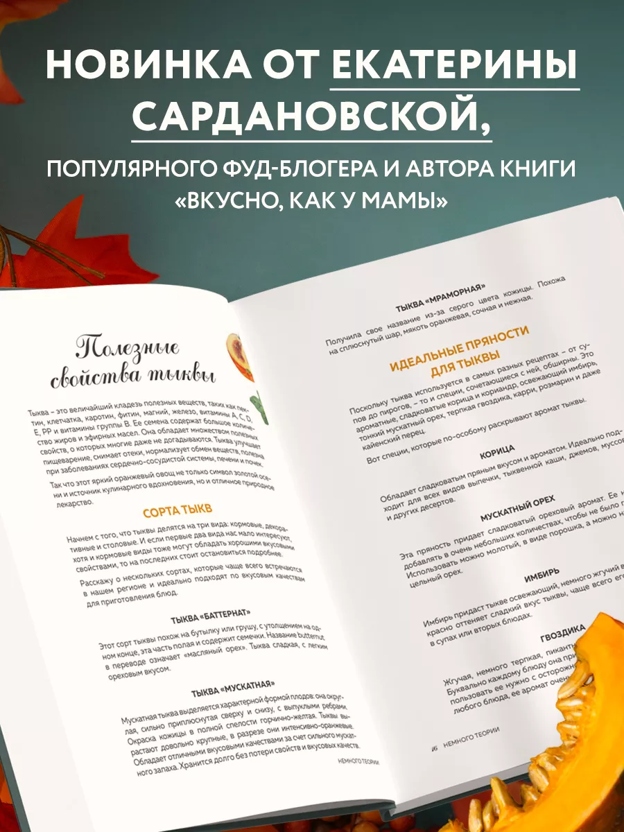 Тыквенная книга. 40 оригинальных рецептов Эксмо 179800754 купить в  интернет-магазине Wildberries