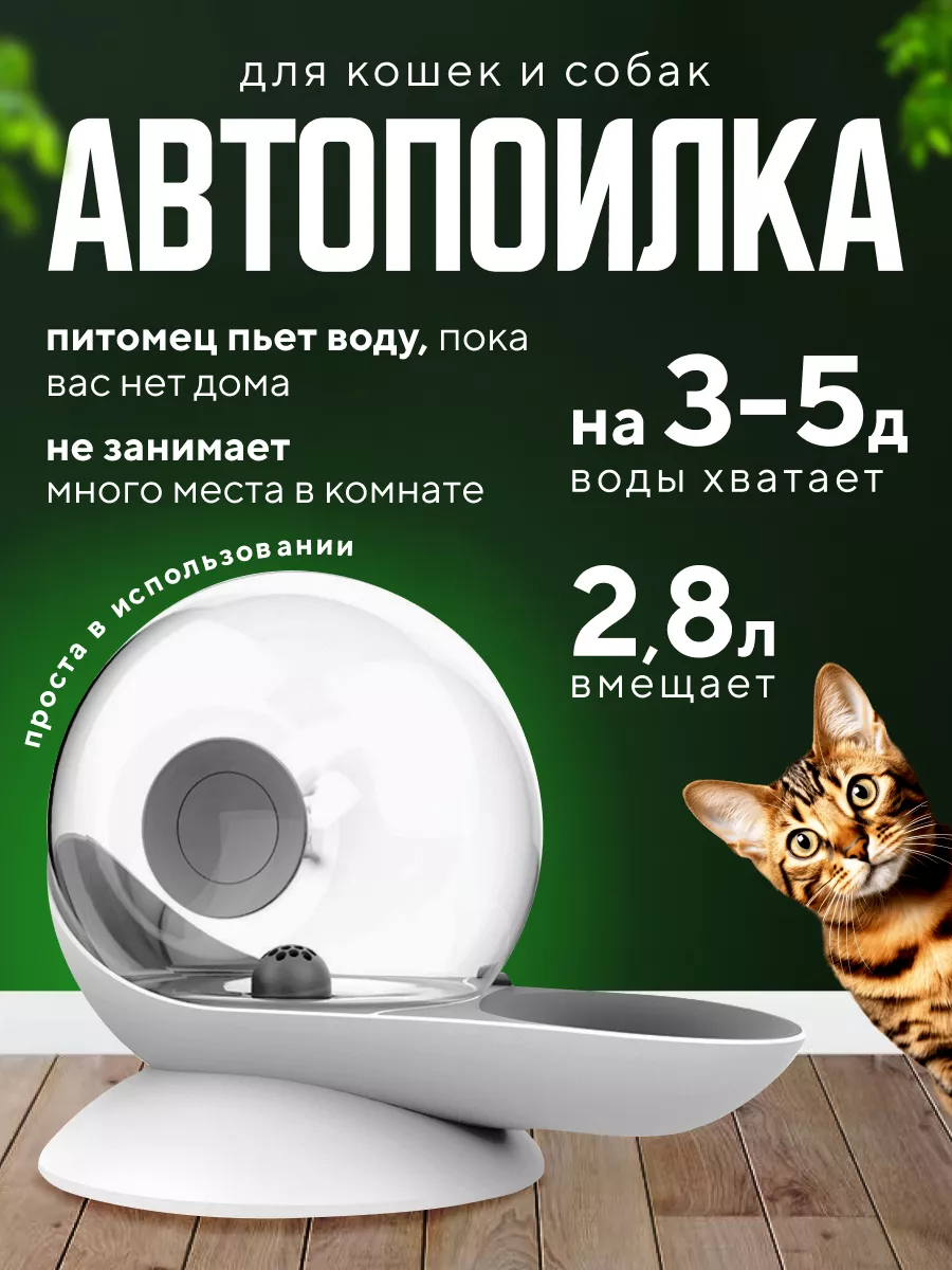 Автоматическая поилка для кошек и собак Animaldey 179822979 купить за 1 859  ₽ в интернет-магазине Wildberries