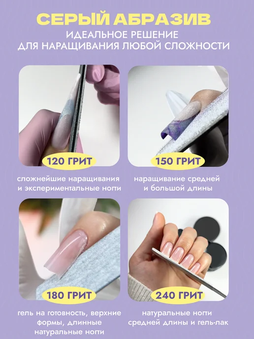 Algebra Beauty Сменные файлы для пилки 180 грит лодка, вариант, фото 7